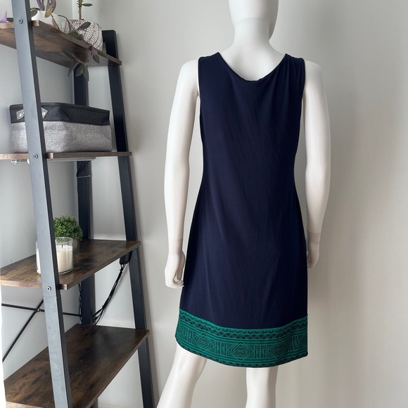 Magnolia Grace Womens Perissa Reversible Knit Dress Green Blue Stretch sz medium - Picture 5 of 8